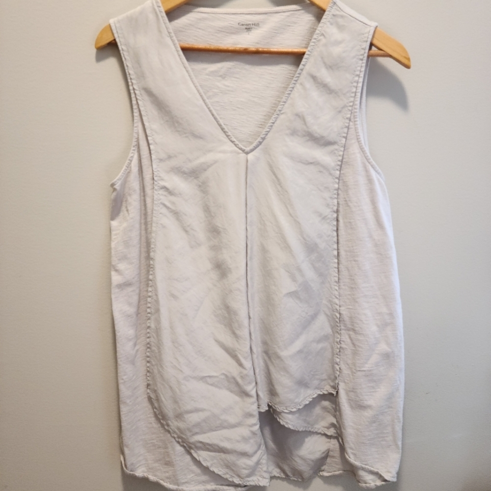 Silk-Trimmed Organic-Cotton Shell Garnet Hill Natural White